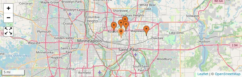 Related schools map