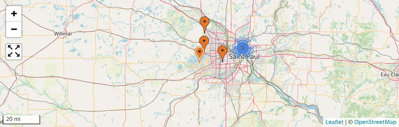 Related schools map