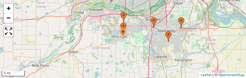 Related schools map
