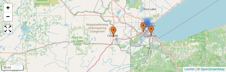 Related schools map