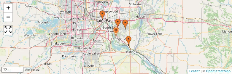 Related schools map