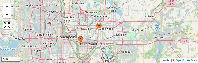 Related schools map