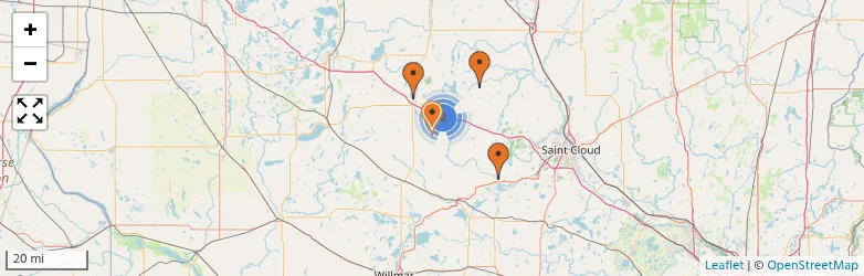 Related schools map