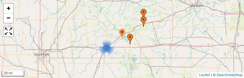 Related schools map