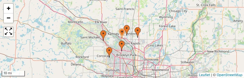 Related schools map