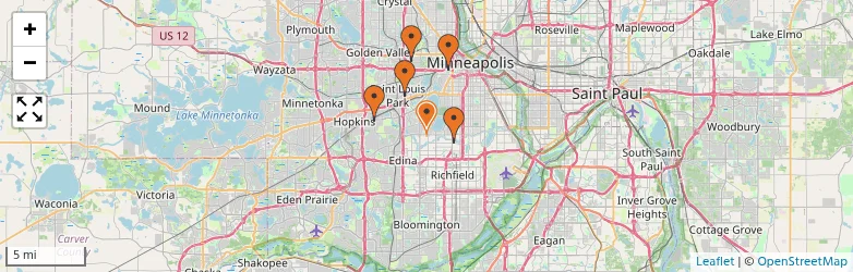 Related schools map
