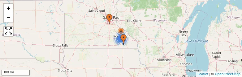 Related schools map