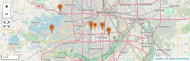 Related schools map