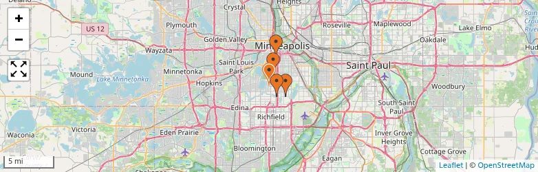 Related schools map