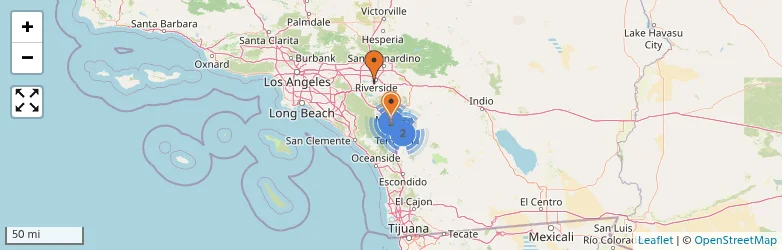 Related schools map
