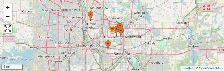 Related schools map