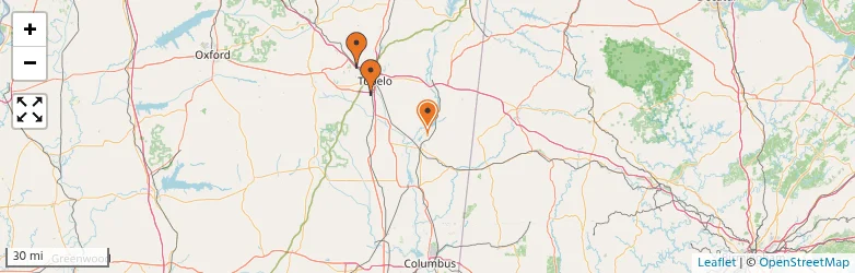 Related schools map