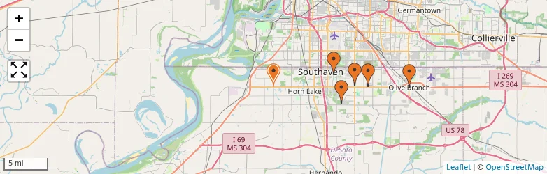 Related schools map