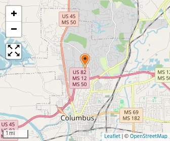 Map of Columbus Christian School, Inc.