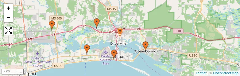 Related schools map