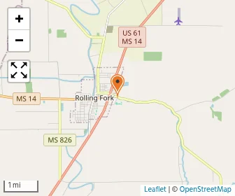 Map of Sharkey Issaquena Academy