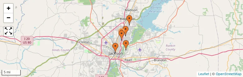 Related schools map