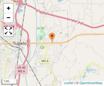 Map of Tupelo Christian Academy