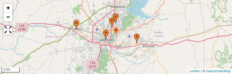 Related schools map