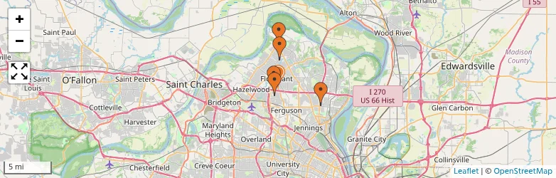 Related schools map