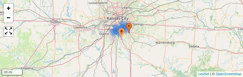 Related schools map