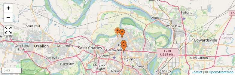 Related schools map