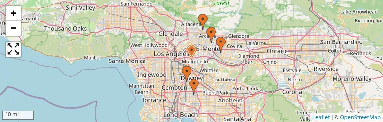 Related schools map
