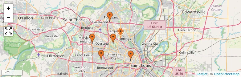 Related schools map