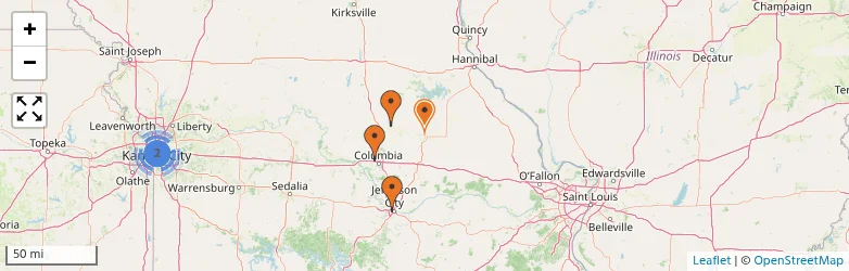 Related schools map
