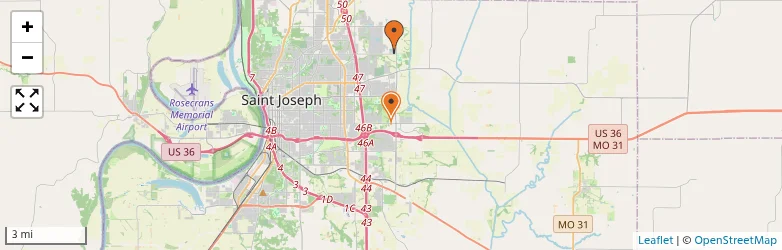 Related schools map