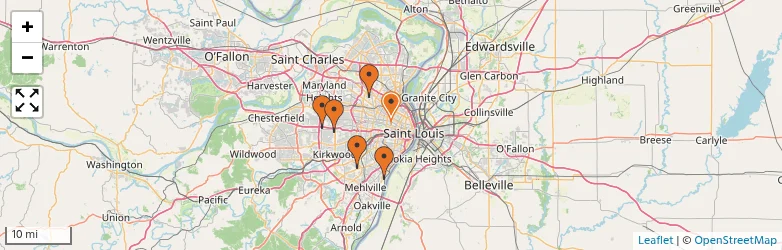 Related schools map