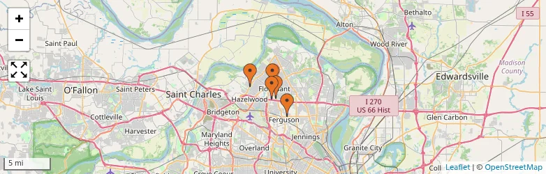 Related schools map