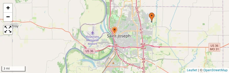 Related schools map