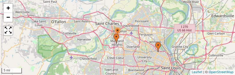 Related schools map