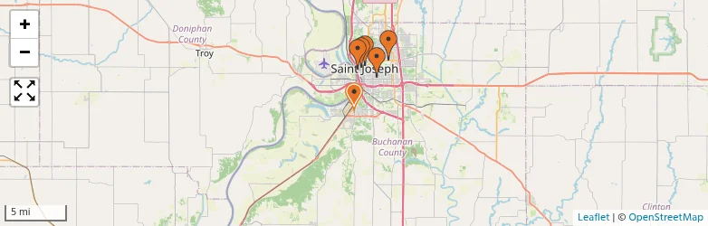 Related schools map