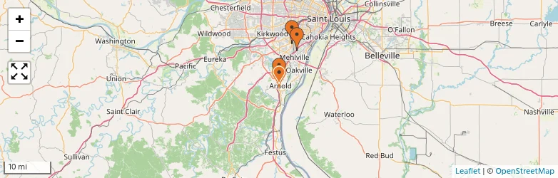 Related schools map