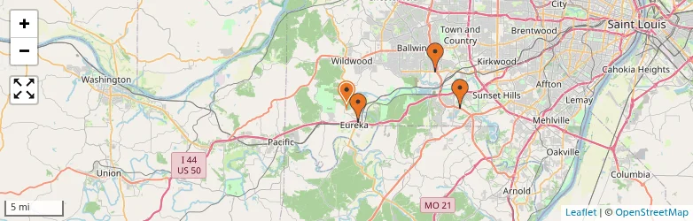 Related schools map