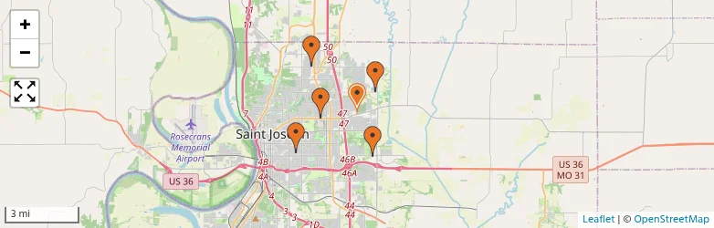Related schools map