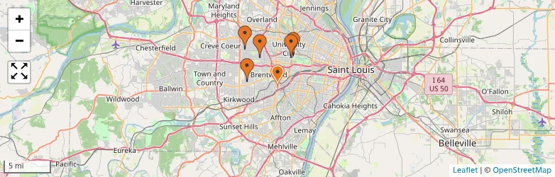 Related schools map