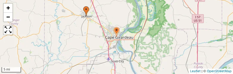 Related schools map