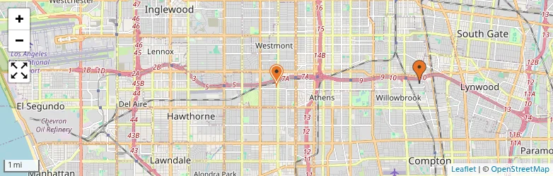 Related schools map