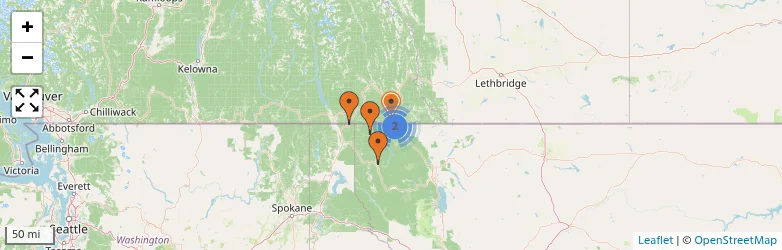 Related schools map