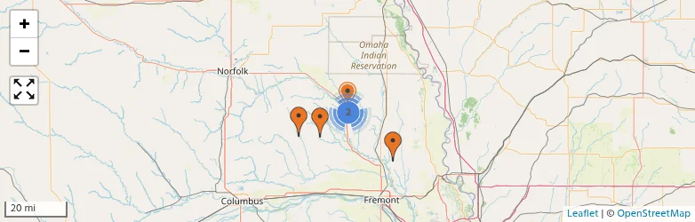 Related schools map
