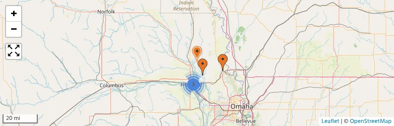 Related schools map