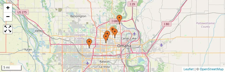 Related schools map
