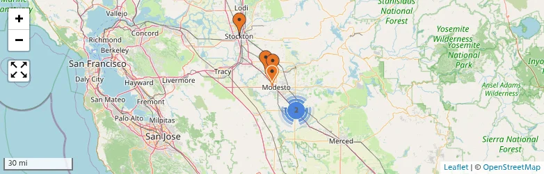 Related schools map