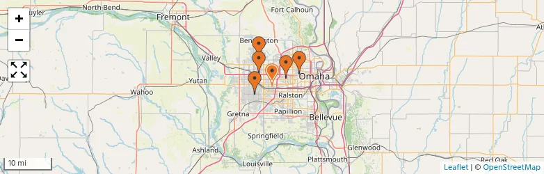 Related schools map