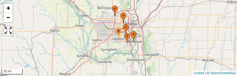 Related schools map