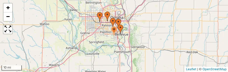 Related schools map