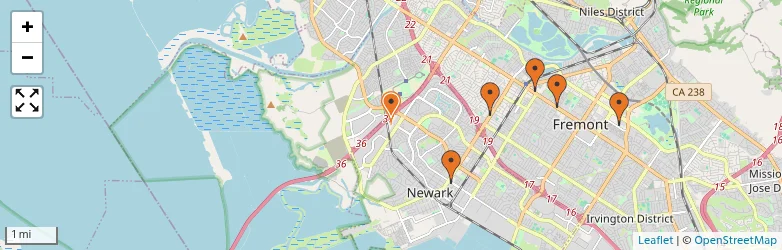 Related schools map